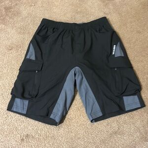 Vayager Black Mountain Biking Shorts